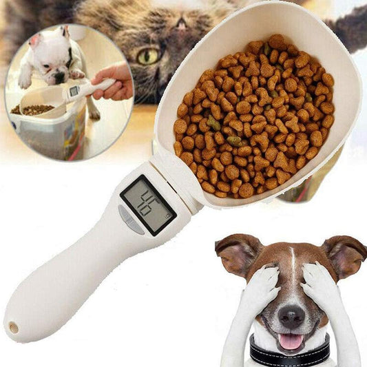Pet Food Scale Cup For Dog Cat Feeding Bowl Kitchen Scale Spoon Measuring Scoop Cup Portable With Led Display