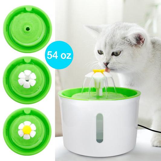 1.6L Automatic Cat Dog Water Fountain Electric Pet Drinking Feeder Bowl USB Mute Dog Cat Water Dispenser Pets Drinker Feeder